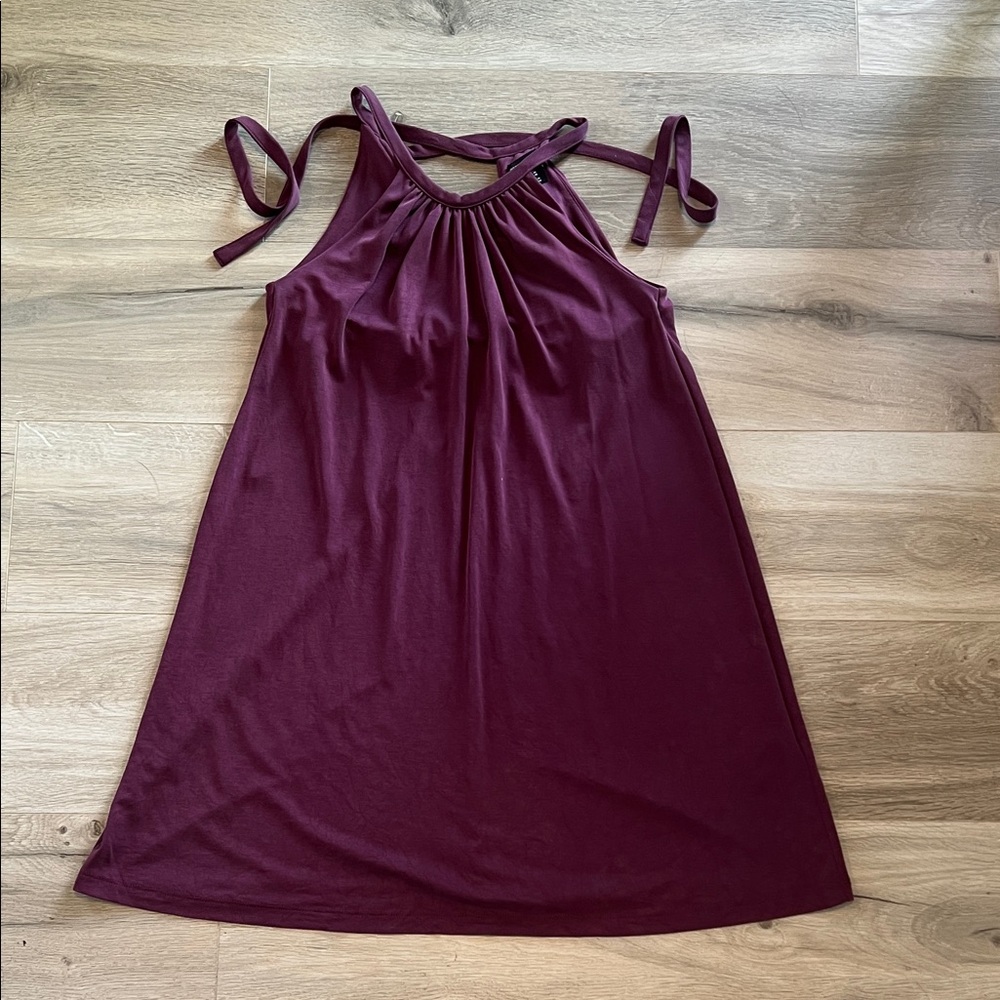 Mercer & Madison Plum Sleeveless Top with Tie Straps